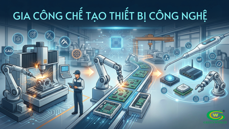 Gia công chế tạo thiết bị công nghệ