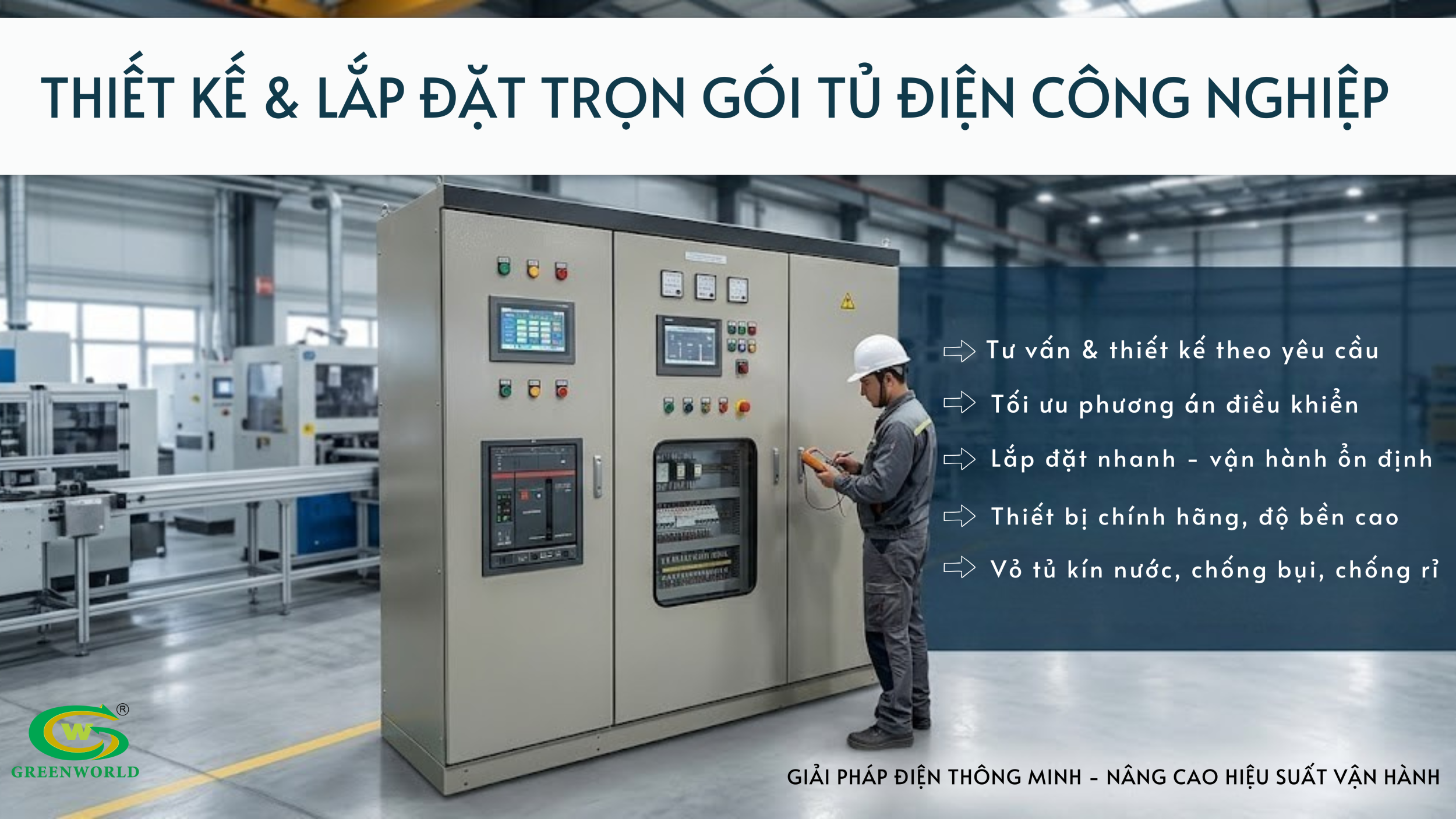 Thiết kế, lắp đặt, ứng dụng và tư vấn giải pháp tủ điện công nghiệp