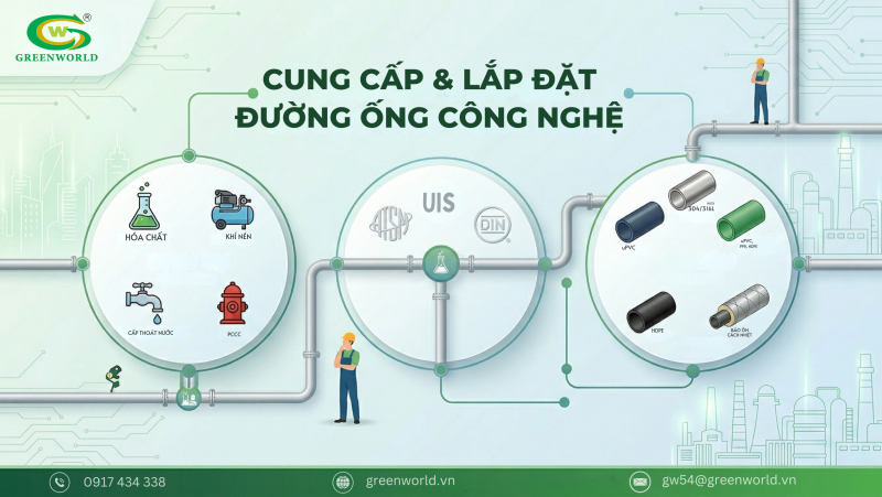 Cung cấp và lắp đặt đường ống công nghệ