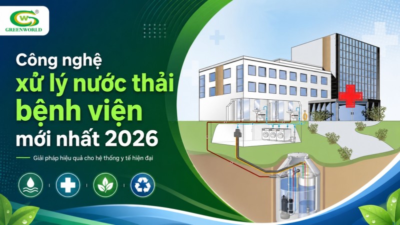 Công nghệ xử lý nước thải bệnh viện mới nhất 2026