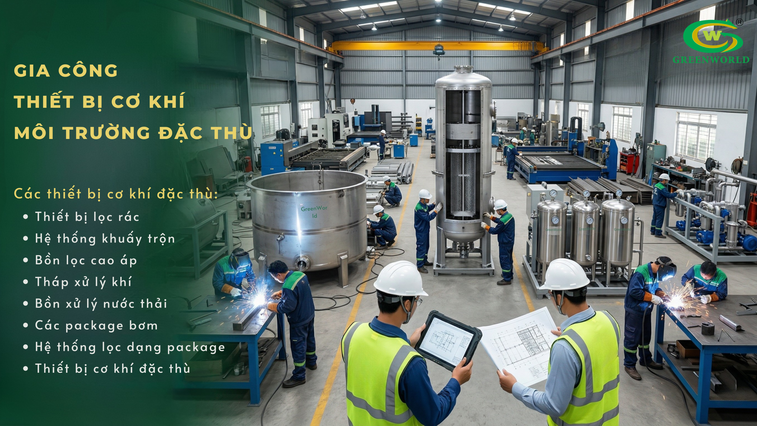 Gia công thiết bị cơ khí môi trường đặc thù